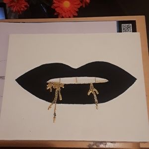 Black lips painting
